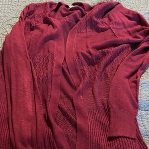 Debut Deep Plum Knit Cardigan